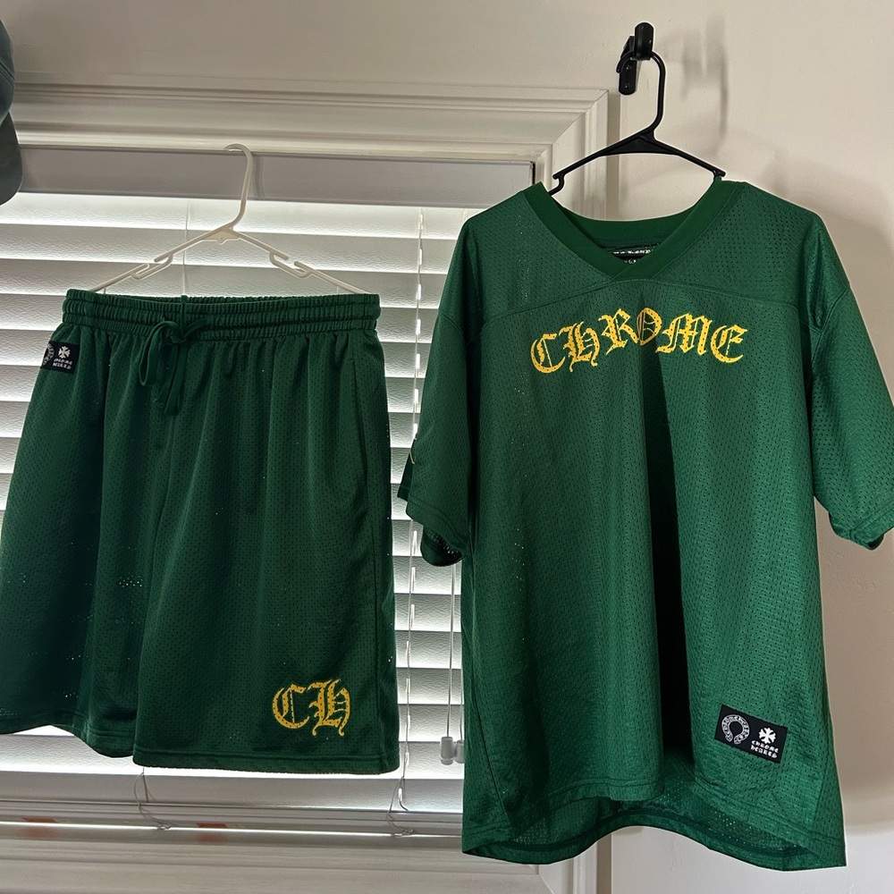 Chrome Hearts Green Mesh Top